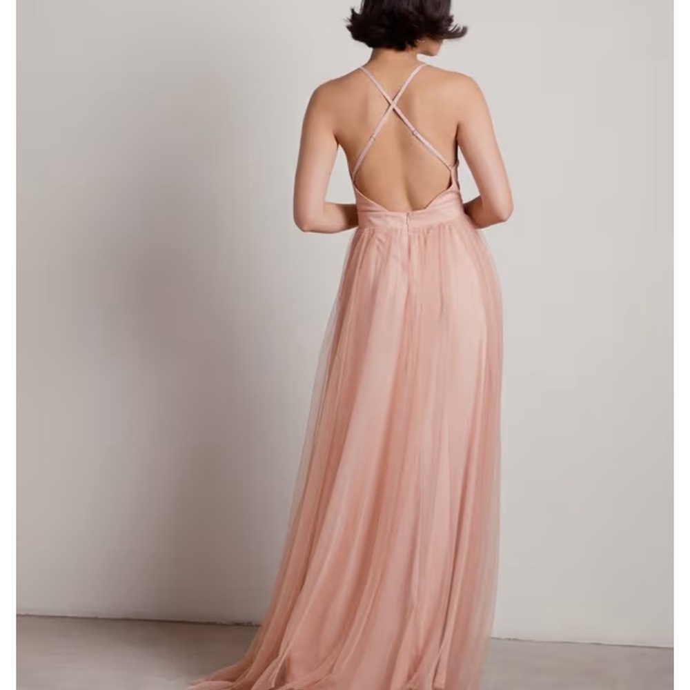 Elegant Peach Evening Gown